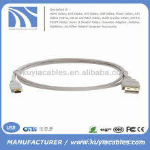 Câble USB standard de haute qualité A à Mini câble USB beige